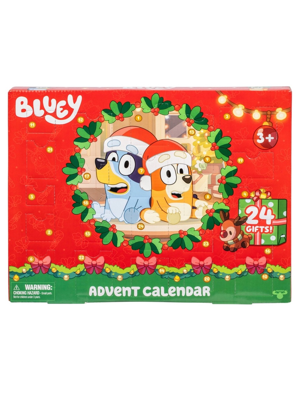 Bluey Holiday Advent Calendar - Red & Green